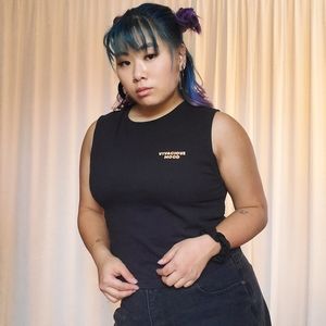 Vivacious mood crop top